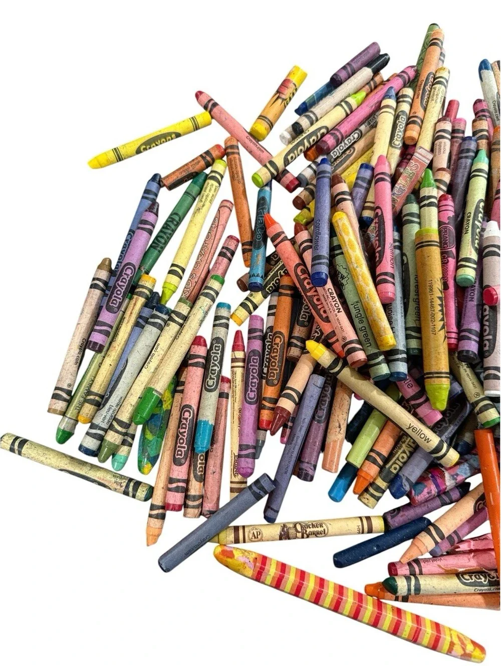 Crayons Crayons And More Crayons - Bulk Bag Of Vintage Misc Crayons